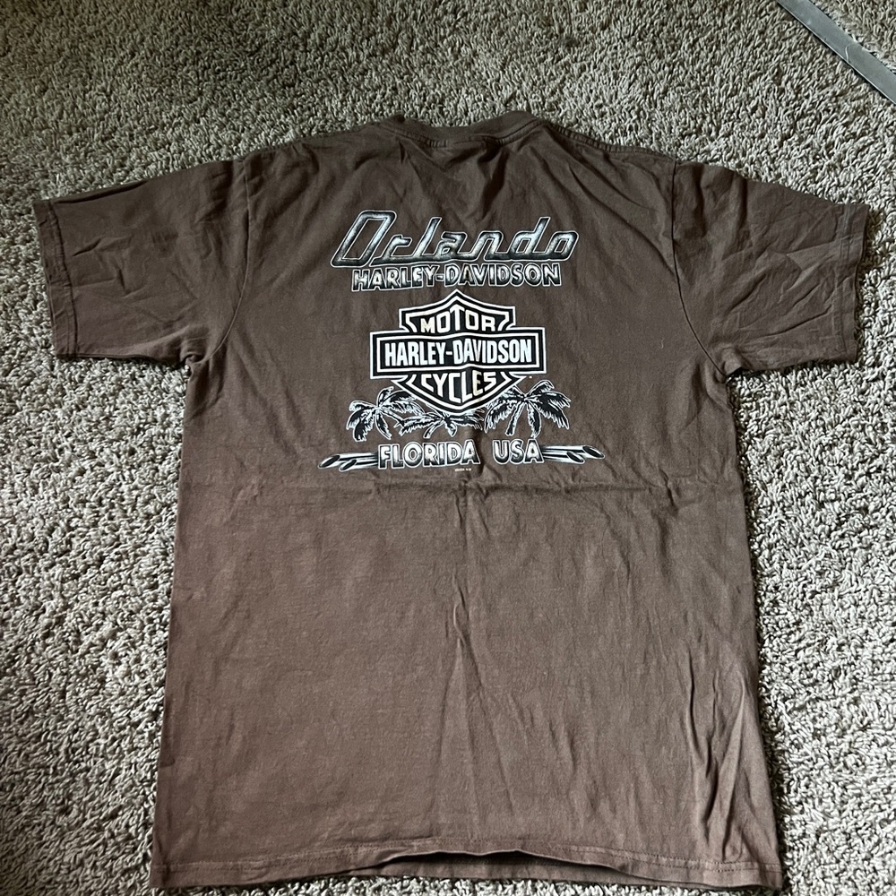 Harley-Davidson Brown Short Sleeve Tee